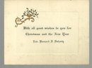 Vintage Merry Christmas and New Year Card With Holly