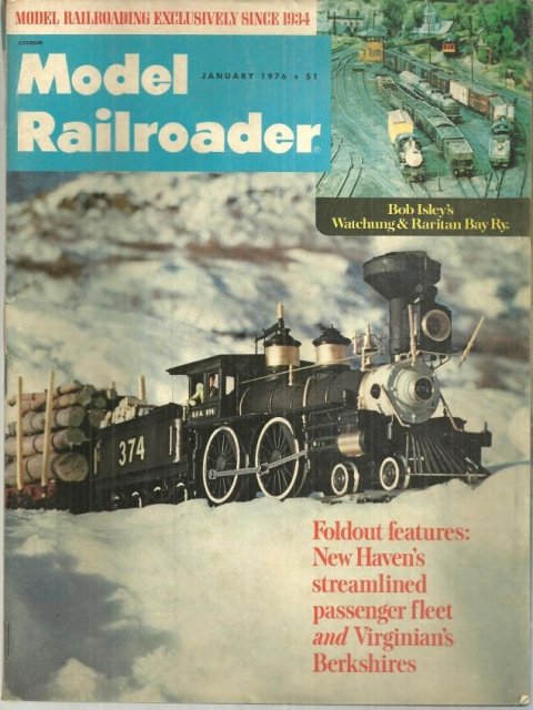 Model Railroader Magazine Janury 1976 Canadian Pacific on Cover
