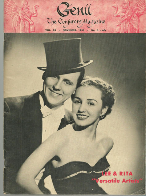 Genii Magazine November 1958 Lee and Rita on Cover