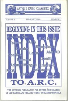 Antique Radio Classified Mag February 1988 AC Radios