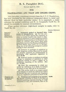 B.E. Pamphlet 20-G for Trainmasters and Crews 1959
