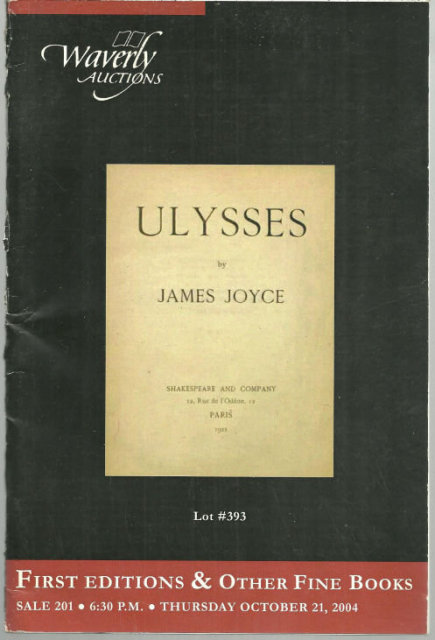 Waverly Auctions First Editions and Other Fine Books