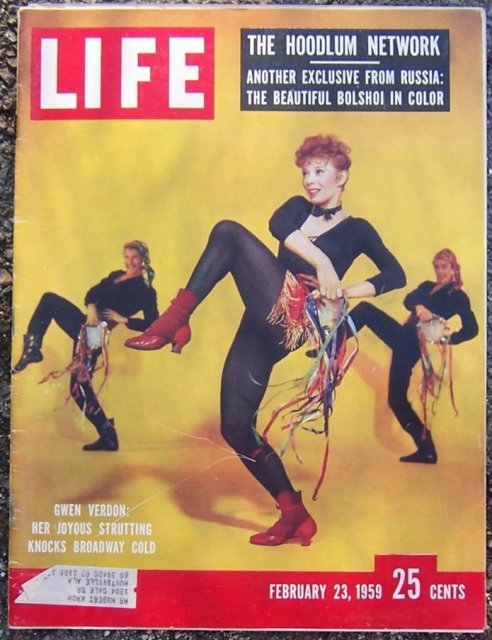 Life Magazine Febraury 23, 1959 Gwen Verdon on Cover