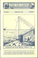 Antique Radio Classified Mag February 1987 Valentines