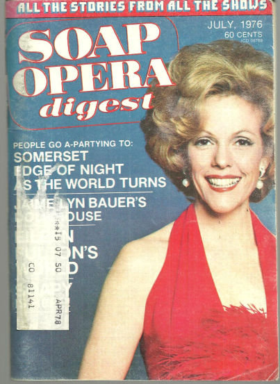 Soap Opera Digest July 1976 Eileen Fulton on Cover