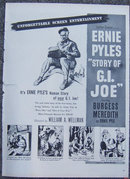 1945 Ernie Pyle's Story of G. I. Joe Movie Life Mag Advertisement