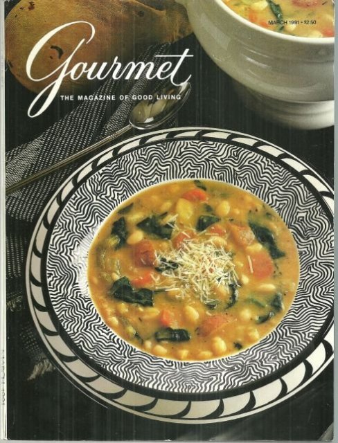 Gourmet Magazine March 1991 Easter Dinner