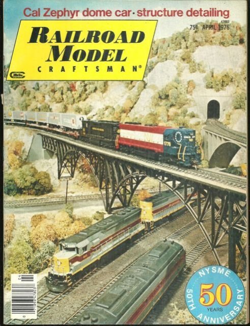 Railroad Modeler Magazine April 1976 California Zephyr
