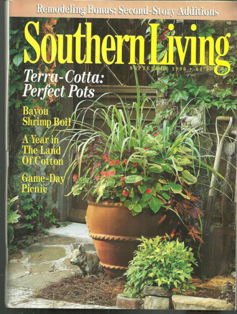 Southern Living Magazine September 1996 Terra Cotta Pot