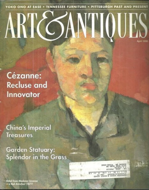 Art and Antiques Magazine April 1986 Cezanne