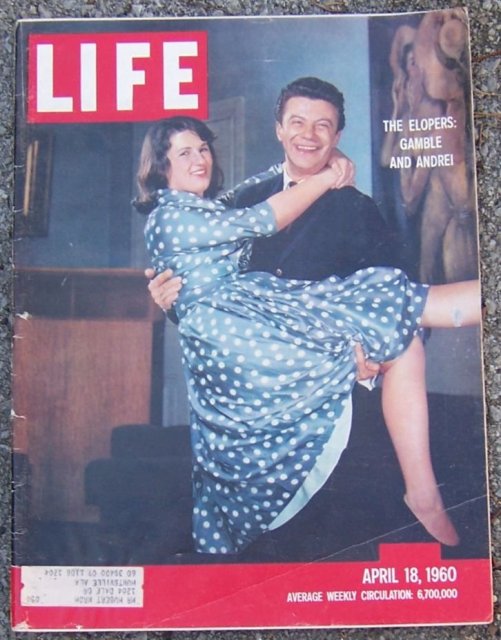 Life Magazine April 18, 1960 The Elopers on Cover