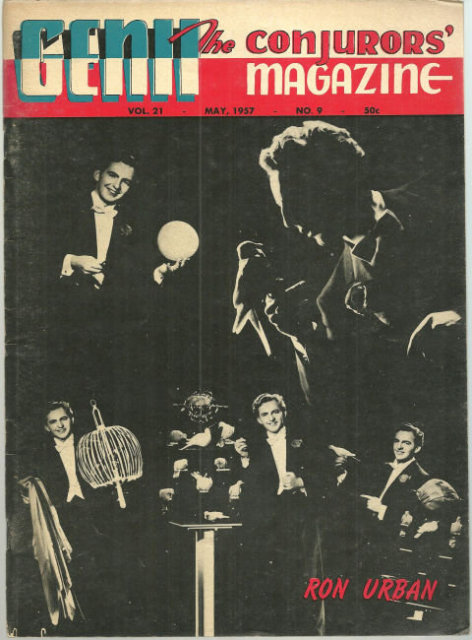 Genii Magazine May 1957 Ron Urban on Cover