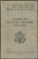 American Military History 1607-1953 Dept of the Army