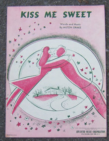 Kiss Me Sweet by Milton Drake 1946 Sheet Music
