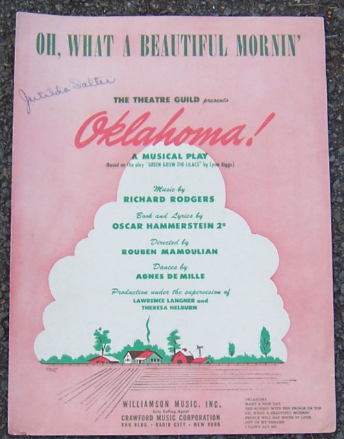 Oh, What a Beautiful Morning From Oklahoma Sheet Music