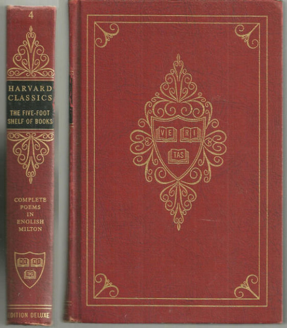 Complete Poems of John Milton Harvard #4 1963 Red
