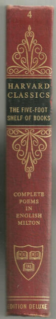 Complete Poems of John Milton Harvard #4 1963 Red