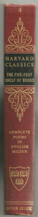 Complete Poems of John Milton Harvard #4 1963 Red