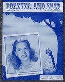 Forever and Ever Sung by Dinah Shore 1947 Sheet Music
