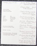 Vintage Menu from Society Cafe, Chicago, Illinois 1981