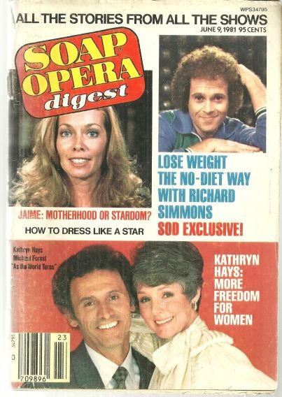 Soap Opera Digest June 9, 1981 Kathryn Hays on Cover