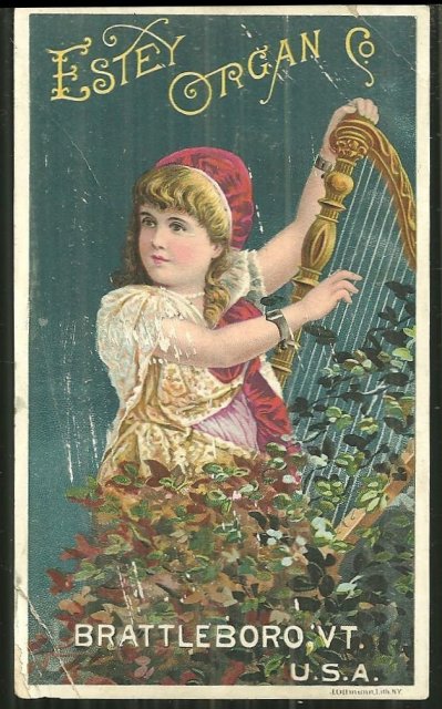 Victorian Trade Card for Estey Organ Co., Vermont