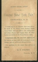 Victorian Trade Card for Estey Organ Co., Vermont