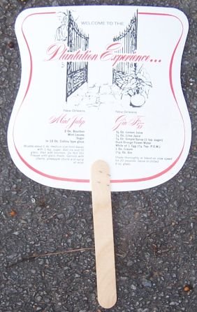 Souvenir Fan from the Court of Two Sisters with Recipes