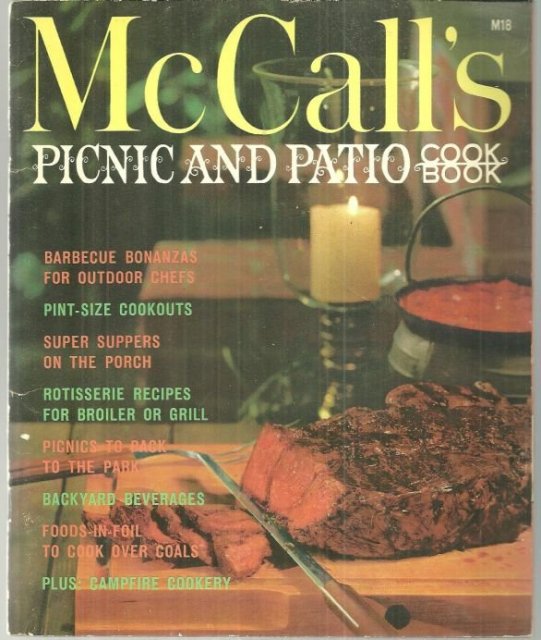 McCall's Picnic and Patio Cookbook 1965 Tye Gibson Illustrations