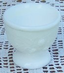 Antique Milk Glass Blackberry Pattern Glass Master Salt
