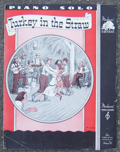 Turkey in the Straw 1941 Piano Solo Sheet Music