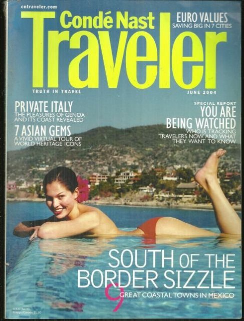 Conde Nast Traveler Magazine June 2004 Mexico Coastline