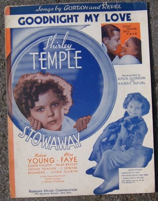 Goodnight My Love From Stowaway Shirley Temple 1936