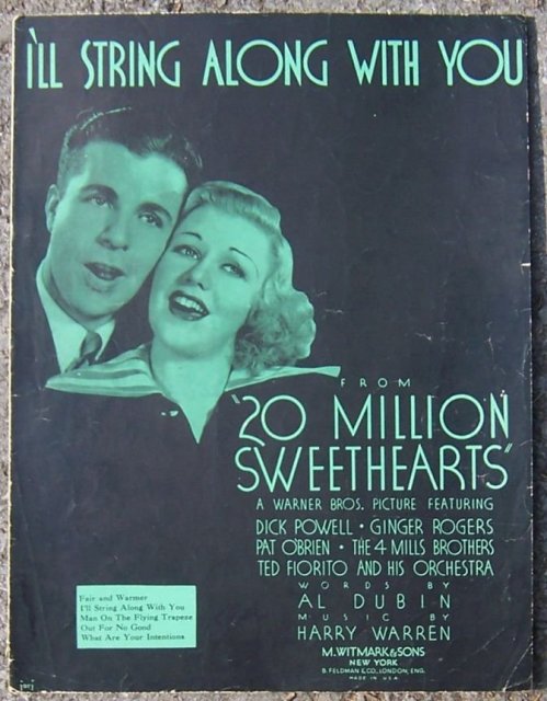 I'll String Along with You Dick Powell & Ginger Rogers