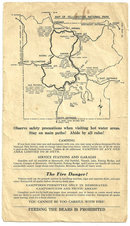 Accommodations and Services for Yellowstone Park 1950