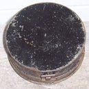 Vintage Metal Round Spice Tin with Handle