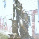 French Bronze Statue Clock, Circa 1870