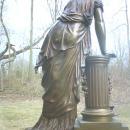 French Bronze Statue Clock, Circa 1870