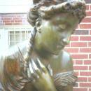 French Bronze Statue Clock, Circa 1870