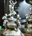 Pr of Rennaissance Open Salts : Bemberg Silver