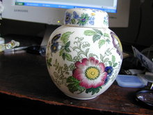 Mason's Antique Ironstone Covered Ginger Jar