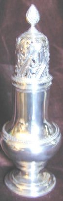 George II Sterling Silver Sugar Castor: Peaston