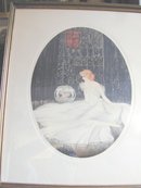 Deco Courcelles Print Lady and the Fish Bowl