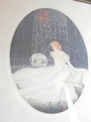 Deco Courcelles Print Lady and the Fish Bowl
