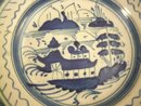 Early English Delft Plate in Chinese Style