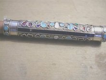 Imperial Russian Enamel Pencil Holder Faberge