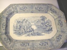 Early Stafforshire Canadian Scenes Platter