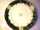 English Plate c.1820 Cobalt, Gold& White