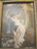 Miniature Portrait of Lovers in Swing