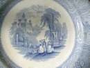 Pr. Antique Georgian Blue &White Opaque Plates